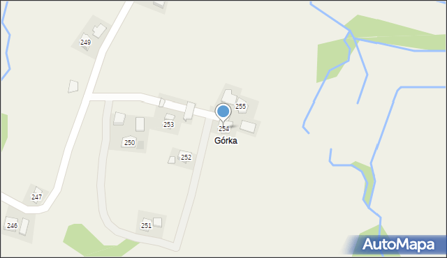 Orzechówka, Orzechówka, 254, mapa Orzechówka