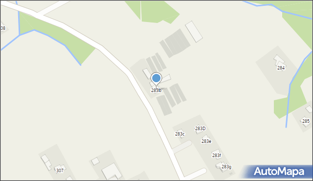 Orzechówka, Orzechówka, 283b, mapa Orzechówka