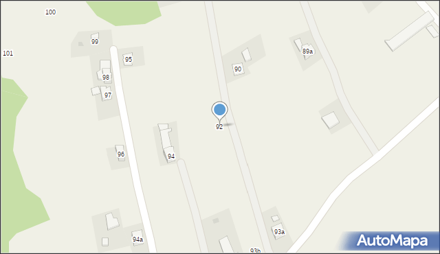 Orzechówka, Orzechówka, 92, mapa Orzechówka