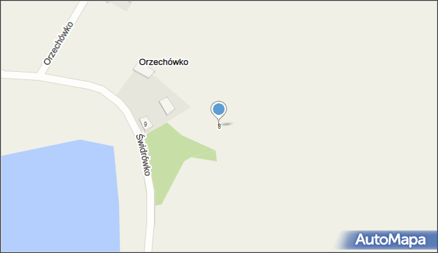 Orzechówko, Orzechówko, 8, mapa Orzechówko
