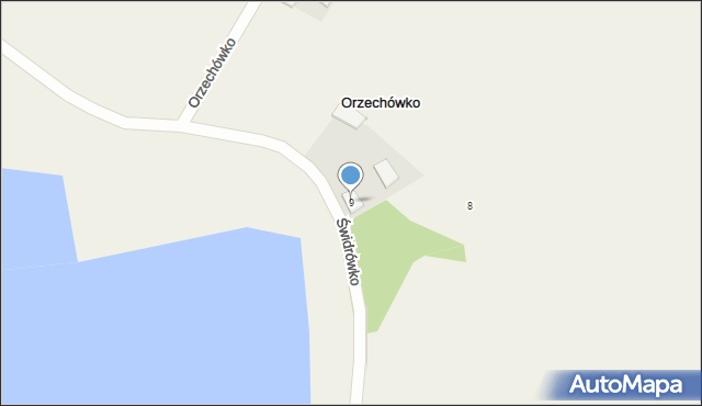 Orzechówko, Orzechówko, 9, mapa Orzechówko