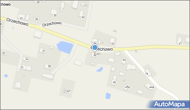 Orzechowo, Orzechowo, 42, mapa Orzechowo