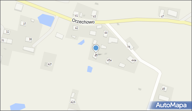 Orzechowo, Orzechowo, 45, mapa Orzechowo