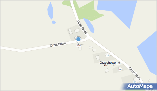 Orzechowo, Orzechowo, 17A, mapa Orzechowo