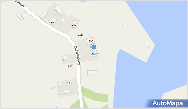 Orzechowo, Orzechowo, 20d, mapa Orzechowo