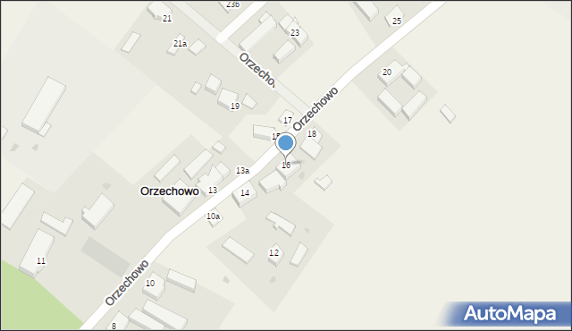 Orzechowo, Orzechowo, 16, mapa Orzechowo