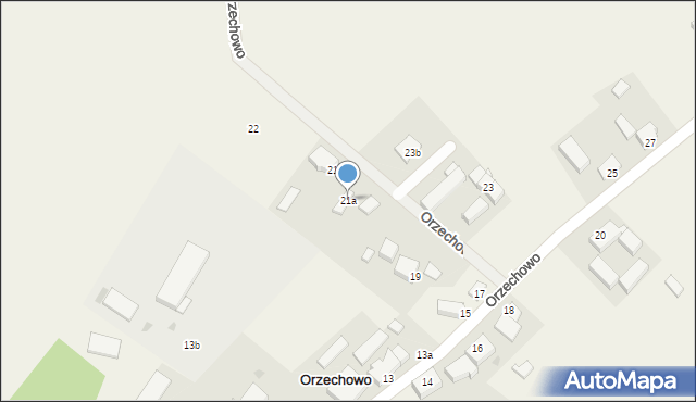 Orzechowo, Orzechowo, 21a, mapa Orzechowo