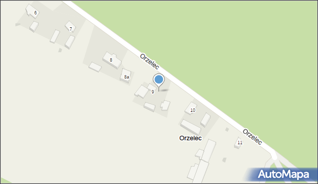 Orzelec, Orzelec, 9a, mapa Orzelec