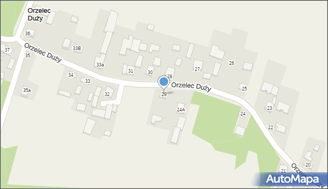 Orzelec Duży, Orzelec Duży, 29, mapa Orzelec Duży