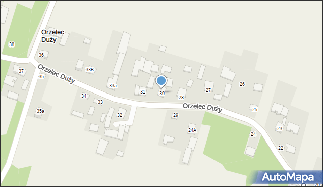 Orzelec Duży, Orzelec Duży, 30, mapa Orzelec Duży