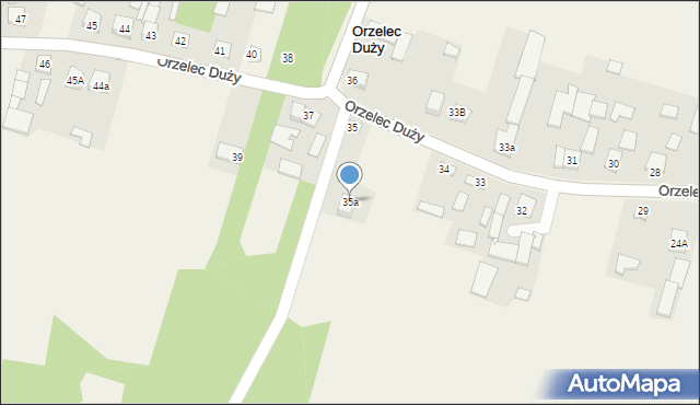 Orzelec Duży, Orzelec Duży, 35a, mapa Orzelec Duży