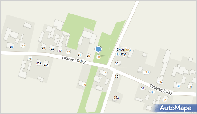 Orzelec Duży, Orzelec Duży, 38, mapa Orzelec Duży