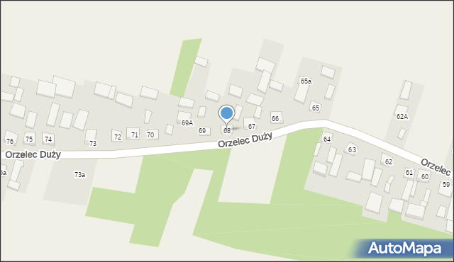 Orzelec Duży, Orzelec Duży, 68, mapa Orzelec Duży