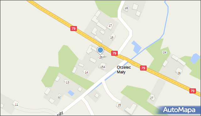 Orzelec Mały, Orzelec Mały, 15, mapa Orzelec Mały