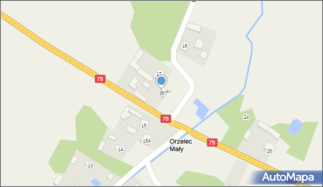 Orzelec Mały, Orzelec Mały, 16, mapa Orzelec Mały