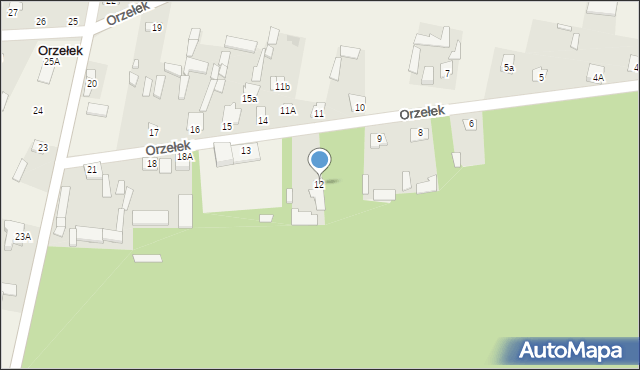 Orzełek, Orzełek, 12, mapa Orzełek