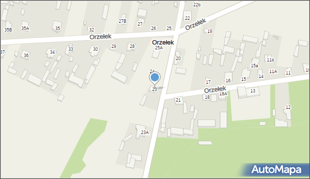 Orzełek, Orzełek, 23, mapa Orzełek