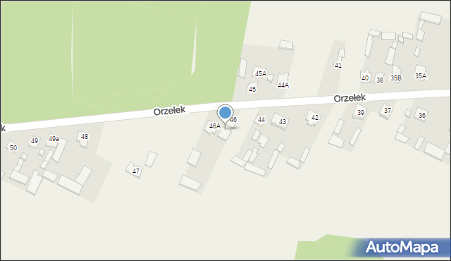 Orzełek, Orzełek, 46B, mapa Orzełek
