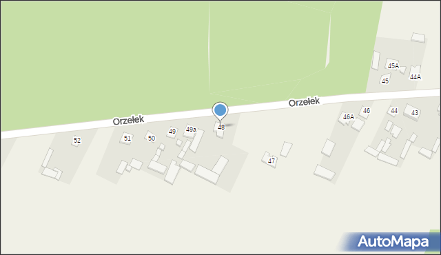 Orzełek, Orzełek, 48, mapa Orzełek