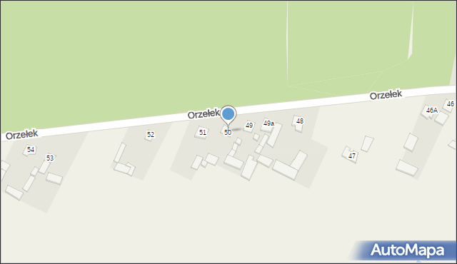 Orzełek, Orzełek, 50, mapa Orzełek