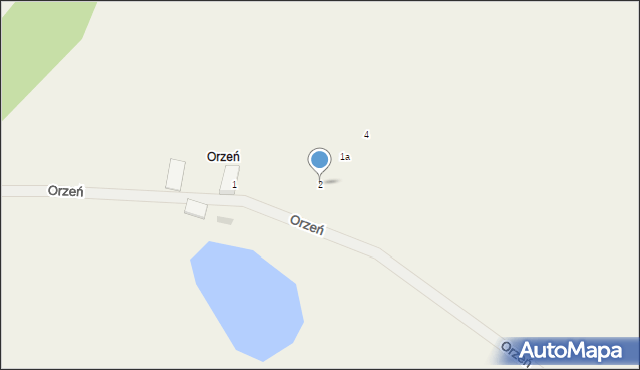 Orzeń, Orzeń, 2, mapa Orzeń