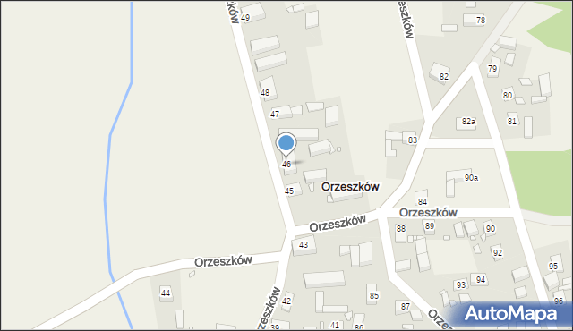 Orzeszków, Orzeszków, 46, mapa Orzeszków