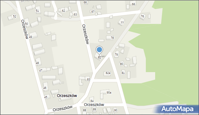 Orzeszków, Orzeszków, 82, mapa Orzeszków