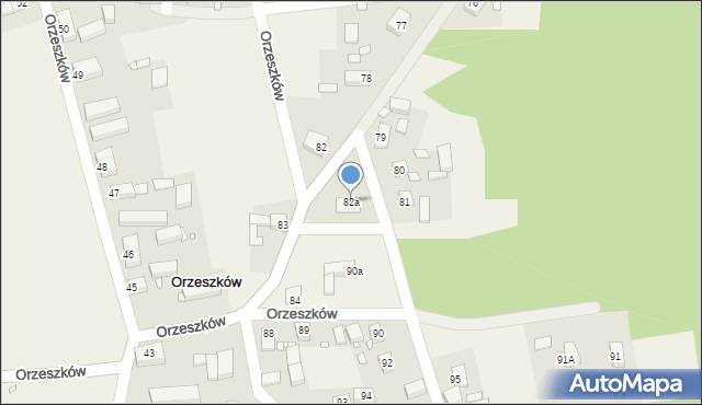Orzeszków, Orzeszków, 82a, mapa Orzeszków