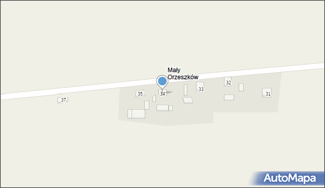 Orzeszków, Orzeszków, 34, mapa Orzeszków