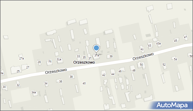 Orzeszkowo, Orzeszkowo, 37a, mapa Orzeszkowo