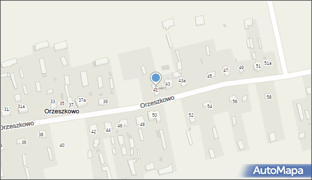 Orzeszkowo, Orzeszkowo, 41, mapa Orzeszkowo