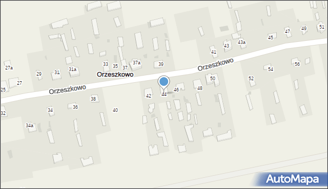 Orzeszkowo, Orzeszkowo, 44, mapa Orzeszkowo