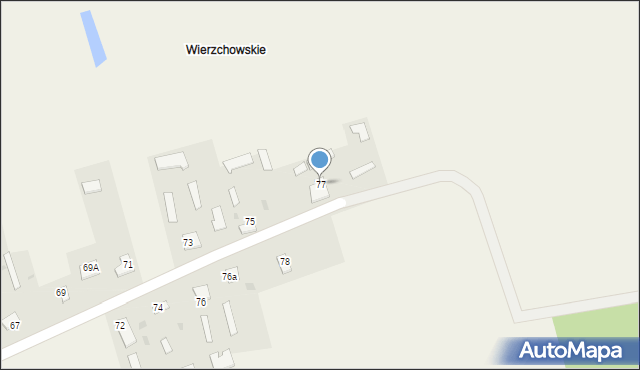 Orzeszkowo, Orzeszkowo, 77, mapa Orzeszkowo