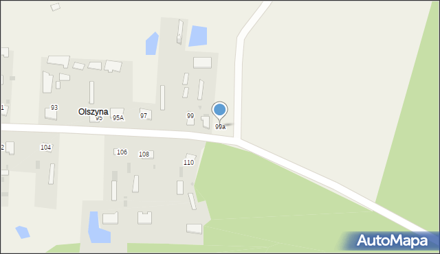 Orzeszkowo, Orzeszkowo, 99a, mapa Orzeszkowo