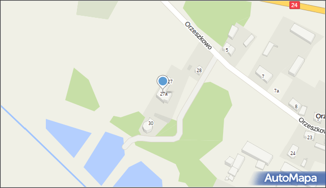Orzeszkowo, Orzeszkowo, 27a, mapa Orzeszkowo