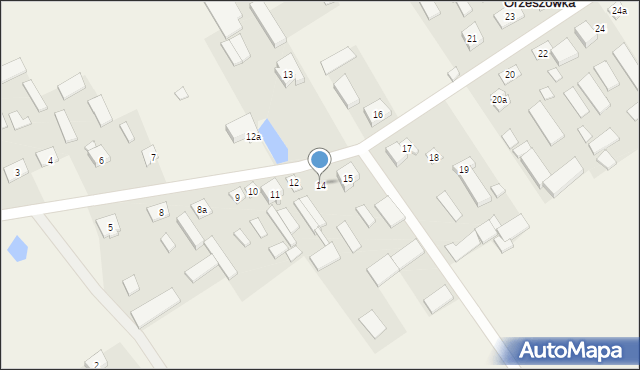 Orzeszówka, Orzeszówka, 14, mapa Orzeszówka