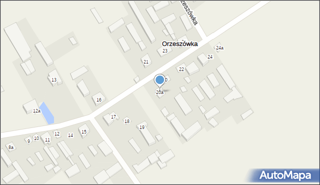 Orzeszówka, Orzeszówka, 20a, mapa Orzeszówka
