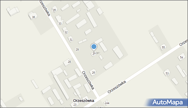 Orzeszówka, Orzeszówka, 27, mapa Orzeszówka