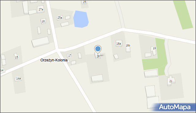 Orzeżyn, Orzeżyn, 18, mapa Orzeżyn