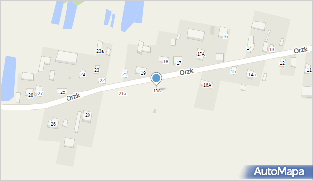 Orzk, Orzk, 18A, mapa Orzk