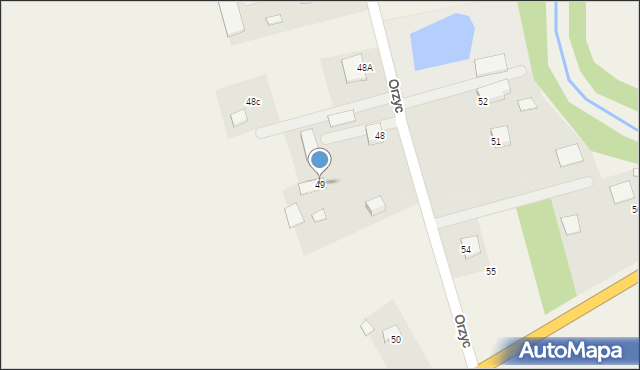 Orzyc, Orzyc, 49, mapa Orzyc