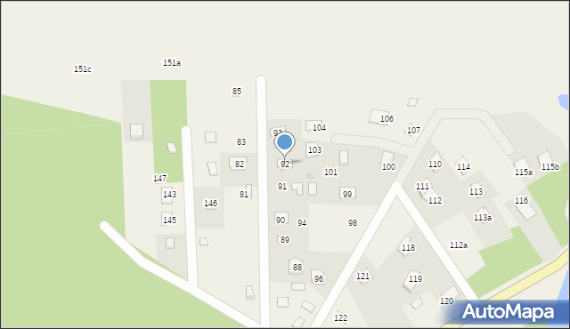 Orzyny, Orzyny, 92, mapa Orzyny