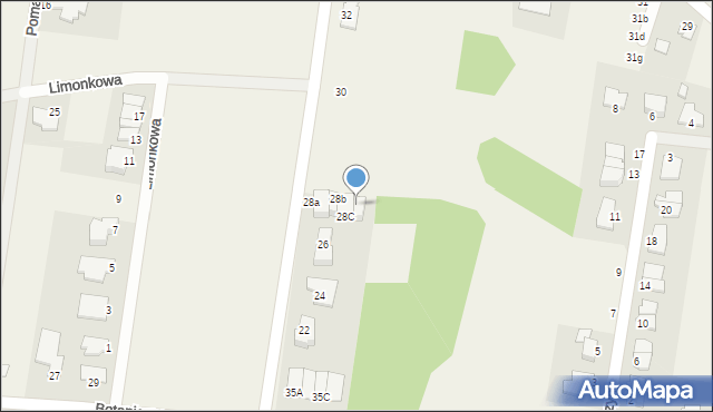 Osielsko, Orzechowa, 28D, mapa Osielsko