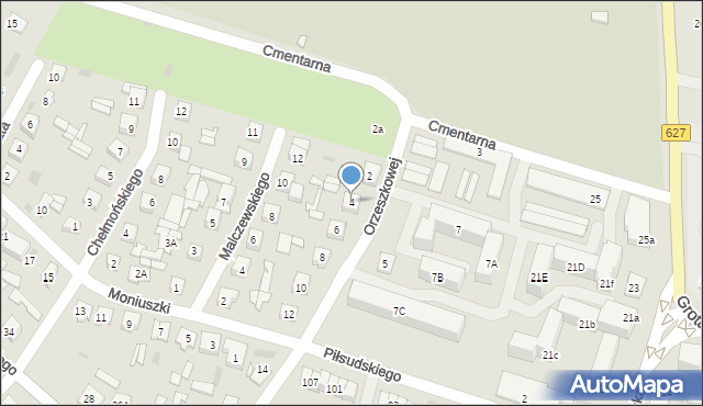 Ostrów Mazowiecka, Orzeszkowej Elizy, 4, mapa Ostrów Mazowiecka