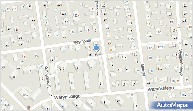 Ostrowiec Świętokrzyski, Orzeszkowej Elizy, 9a, mapa Ostrowiec Świętokrzyski