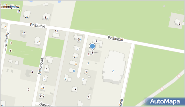 Otrębusy, Orzechowa, 9, mapa Otrębusy