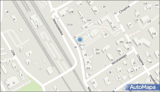 Otwock, Orla, 27, mapa Otwock