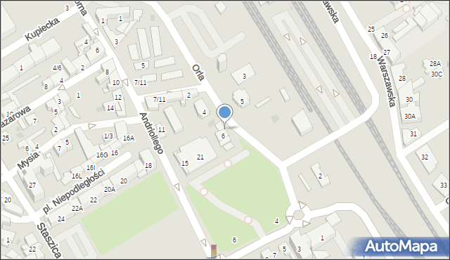 Otwock, Orla, 6/8, mapa Otwock