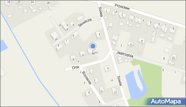 Pamiątkowo, Orla, 4a, mapa Pamiątkowo