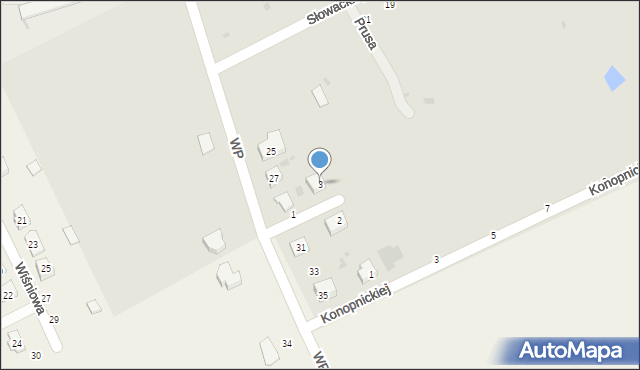 Parczew, Orzeszkowej Elizy, 3, mapa Parczew